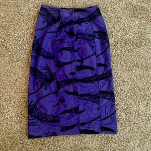 Betsey Johnson Purple Pencil Skirt